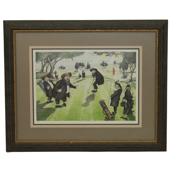 The Perfect Putt Ltd Ed 170/300 Lithograph Signed by Artist Martin Holt