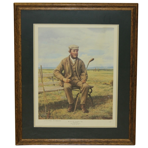 Willie Park Sr. Litho, Signed by Artist Arthur Weaver - 103/250