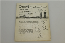 1935 Bobby Jones 'Rights and Wrongs of Golf' Booklet