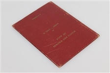 1935 Bobby Jones 'Rights and Wrongs of Golf' Book - Red Hardcover 