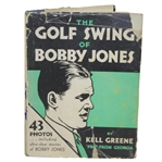 1931 The Golf Swing of Bobby Jones Book by Kell Greene w/ Dust Cover