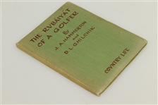 1946 'The Rubaiyat of a Golfer' Book by J.A. Hammerton