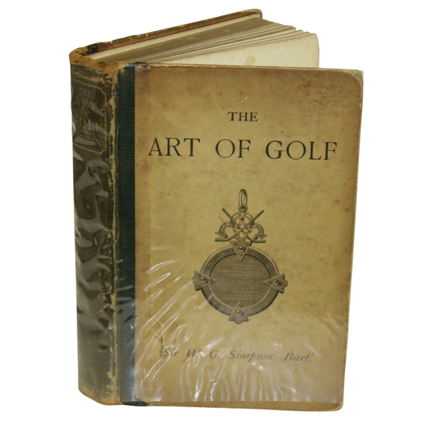 1887 The Art of Golf 1st Edition Book by Sir W. G. Simpson