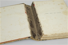 1887 'The Art of Golf' 1st Edition Book by Sir W. G. Simpson