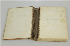 1887 'The Art of Golf' 1st Edition Book by Sir W. G. Simpson