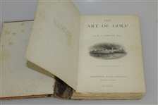 1887 'The Art of Golf' 1st Edition Book by Sir W. G. Simpson