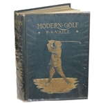 1909 Modern Golf by P.A. Vaile Hardcover Book First Edition