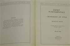 'Golf Fundamentals - Orthodoxy of Style' - by Seymour Dunn - 1922