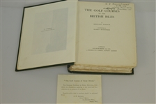 1910 'The Golf Courses of the British Isles' Book by Bernard Darwin