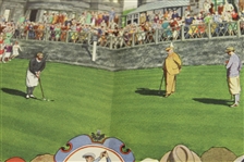 1930 Fortune Magazine w/ Bobby Jones Wins The Open Championship At St. Andrews Currier & Ives Print