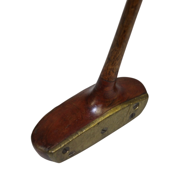 Heavy Brass Faced Center Shafted Putter - Unmarked