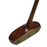 Heavy Brass Faced Center Shafted Putter - Unmarked