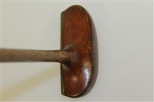 Heavy Brass Faced Center Shafted Putter - Unmarked