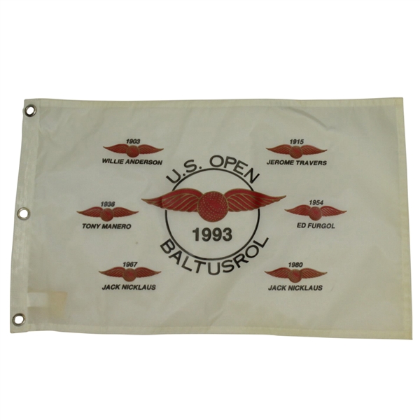 1993 US Open at Baltusrol Flag - Featuring Former Baltusrol Champions