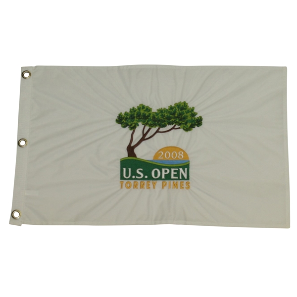 2008 US Open at Torrey Pines Embroidered Flag - Tigers 14th Major