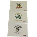 2016, 2017 & 2018 US Open Embroidered Flags - Dustin Johnson & Brooks Koepka Victories