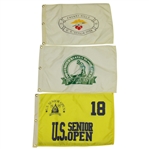 1993, 1994 & 1995 US Senior Open Flags - Jack Nicklaus, Hobday & Weiskopf Victories