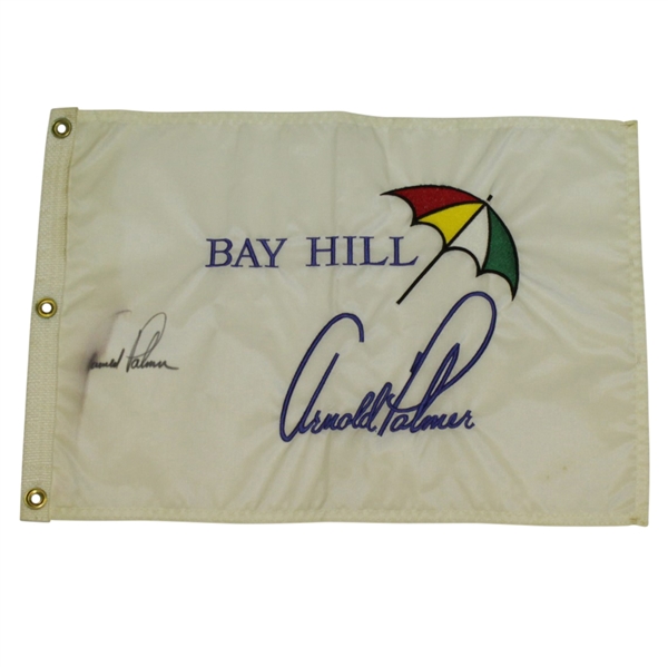Arnold Palmer Signed Bay Hill Umbrella Embroidered Flag JSA ALOA