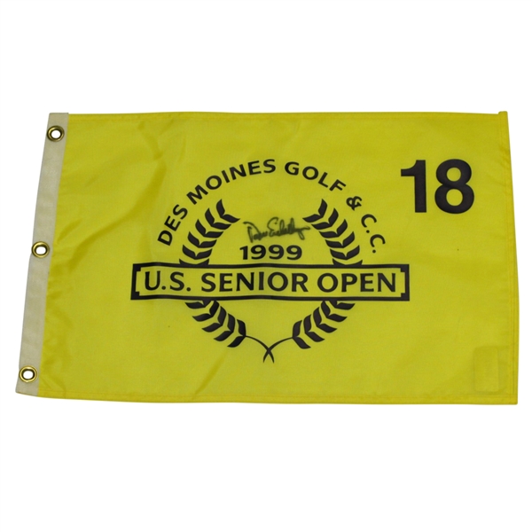 Dave Eichelberger Signed 1999 US Senior Open Flag at Des Moines CC JSA ALOA