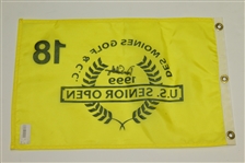 Dave Eichelberger Signed 1999 US Senior Open Flag at Des Moines CC JSA ALOA