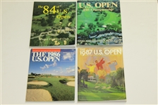 1980 - 1989 US Open Program Grouping - Victories of Nicklaus, Watson, Floyd Etc. 
