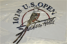 2001 US Open Embroidered Flag & Song Open Flags Signed by Sluman & Kelly JSA ALOA