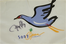2001 US Open Embroidered Flag & Song Open Flags Signed by Sluman & Kelly JSA ALOA