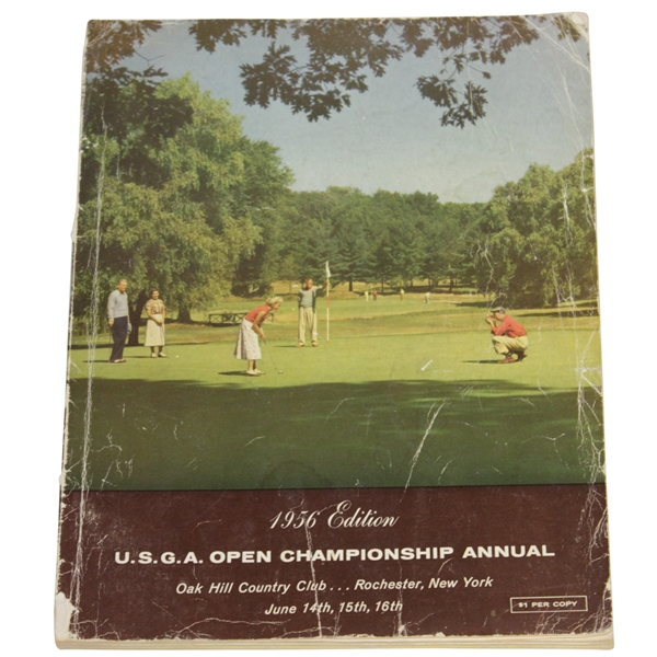 1956 US Open at Oak Hill Country Club Official Program - Cary Middlecoff Winner