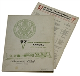 1957 US Open at Inverness Club Program w/ Insert - Dick Mayer Winner 
