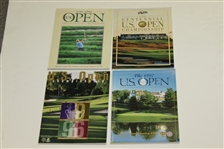 1990 - 1999 US Open Programs Grouping - Victories of Stewart, Els, Janzen Etc. 