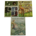 1964, 1965 & 1966 US Open Program Assortment - Venturi, Player & Casper Victories