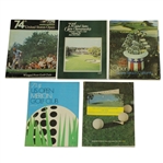 1970, 1971, 1972, 1973 & 1974 US Open Programs - Nicklaus, Trevino, Jacklin & Miller Wins 