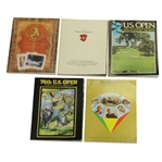 1975, 1976, 1977, 1978 & 1979 US Open Programs - Graham, Pate, Green, North & Irwin Wins