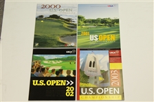 2000 - 2010 US Open Programs Grouping - Victories of Woods (3), Goosen, Furyk Etc. 