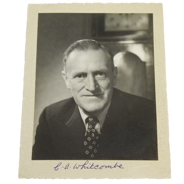 Charles C.A. Whitcombe Signed Matted Photo JSA ALOA