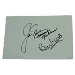 Jack & Barbara Nicklaus Signed Album Page JSA ALOA