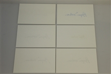 Byron Nelson Signed 4 x 6 Cards - Grouping of Six JSA ALOA