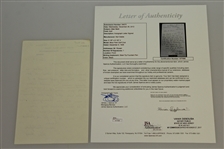 Alex (Sandy) Herd Signed Handwritten Letter - 1902 Open Champ JSA Full Letter #X77095