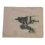 J.H. Taylor Signature Dated 1925 - Partial Article/Photo Page JSA ALOA