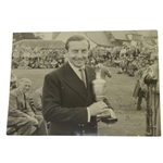 Henry Cotton Signed Time-Period Open Claret Jug Photo JSA Full #Y24246