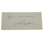 Alf A.H. Padgham Signature - 1936 Open Championship Winner JSA ALOA