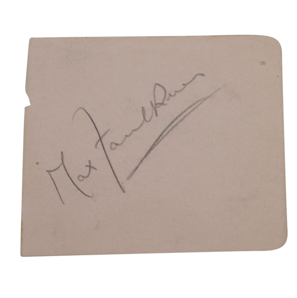 Max Faulkner Signed Album Page - 1951 Open Championship Winner JSA ALOA