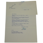Bing Crosby Signed 1969 Letter to C. Penna w/ Envelope - Seminole Content JSA ALOA