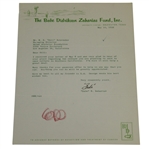 Babe Zaharias Signed Letter on Personal Letterhead - 5/10/1956 w/ JSA Full Letter #X28336