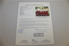 Tiger Woods & Teammates Signed 1995 Stanford Golf Team Photo JSA FULL LETTER #BB15308