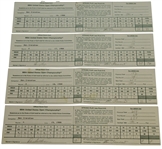 Ben Crenshaw Signed Used 1988 US Open Scorecards (4) - Gary Player Marker JSA ALOA