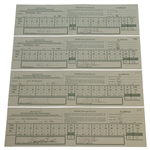 Phil Mickelson Signed Used 1991 US Open Scorecards (4) - Tournament Low-Amateur JSA ALOA