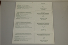 Phil Mickelson Signed Used 1991 US Open Scorecards (4) - Tournament Low-Amateur JSA ALOA