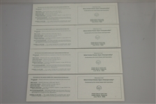 Fred Couples Signed Used 1992 US Open Pebble Beach Scorecards (4) - Olazabal Marker JSA ALOA