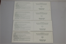 Ray Floyd Signed Used 1992 US Open Pebble Beach Scorecards (4) - Zoeller Marker JSA ALOA